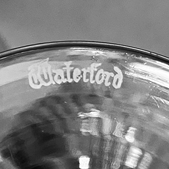 5 WATERFORD ‘Colleen’ WHITE WINE Glasses / IRISH CRYSTAL / A Few Tiny Scratches - Picture 8 of 14